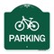Signmission D4-3 Bicycle Parking Bicycle Parking, Green & White Aluminum Sign, 18" x 18", GW-1818-24199 A-DES-GW-1818-24199 - alternate 1